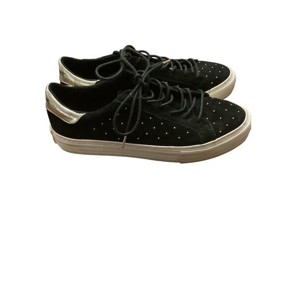 Anthropologie No Name black suede Sz 39 studded trainers - Picture 3 of 8